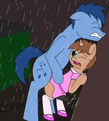 Size: 4500x5000 | Tagged: explicit, grimdark, artist:aaron amethyst, oc, oc:heroic armour, age difference, alley, anal, anal creampie, anal orgasm, big dom small sub, bipedal, canon x oc, clothed sex, clothes, colt, creampie, crossdressing, cum, cum while penetrated, cumming, doggy style, dress, duo, earth pony, erection, floppy ears, foal, foalcon, from behind, g4, gay, gritted teeth, hands free, horsecock, imported from derpibooru, larger male, legwear, male, male on male rape, maledom, malesub, mary janes, nonconsensual, noteworthy, nudity, orgasm, orgasm cumshot, penetration, penis, pony, pony on pony action, ponydom, ponysub, rain, rape, sex, shoes, simultaneous orgasm, size difference, skirt, skirt boner, smaller male, socks, stallion, stallion on colt, submissive, thigh highs, unicorn