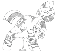 Size: 1644x1497 | Tagged: explicit, grimdark, artist:high-horse, sweetie belle, oc, age difference, belly riding, big dom small sub, bondage, cum, female, filly, foal, foalcon, from behind, g4, imported from derpibooru, interspecies, male, nudity, orgasm, penetration, penis, pony, rape, rope, rope bondage, sex, simultaneous orgasm, sketch, stallion, stallion on filly, straight, traditional art, vaginal, vaginal orgasm, zebra, zebradom