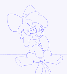 Size: 1603x1772 | Tagged: explicit, artist:high-horse, apple bloom, animated, anus, clopping, earth pony, female, filly, foal, foalcon, g4, gif, hoofing self, imported from derpibooru, masturbation, nudity, open mouth, orgasm, pony, sketch, squirting, tongue out, vagina, vaginal hoofing, vaginal masturbation, vaginal secretions