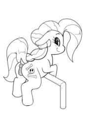 Size: 1071x1530 | Tagged: explicit, artist:howl echoes, anus, dock, earth pony, female, filly, foal, foalcon, g4, imported from derpibooru, nudity, petunia paleo, pony, solo, solo female, tail, vulva