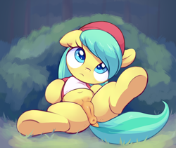 Size: 1369x1158 | Tagged: explicit, anatomically correct, anonymous artist, anus, barley barrel, belly button, butt, clothes, crotchboobs, female, filly, foal, foalcon, freckles, g4, imported from derpibooru, nipples, nudity, pegasus, plot, ponut, pony, presenting, shirt, solo, solo female, spread legs, spreading, style emulation, t-shirt, teats, vulva