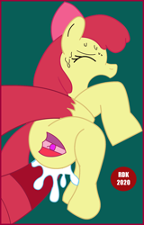 Size: 555x865 | Tagged: explicit, artist:rdk, apple bloom, age difference, big dom small sub, big macintosh, bow, brother and sister, creampie, cum, earth pony, female, filly, foal, foalcon, g4, genitals, hair bow, imported from derpibooru, incest, male, nudity, offscreen character, penetration, penis, pony, sex, siblings, stallion, stallion on filly, straight, sweat, vaginal, vaginal creampie