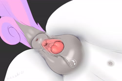 Size: 3000x2000 | Tagged: explicit, artist:hexado, sweetie belle, anatomically correct, anus, big clitoris, butt, butt only, clitoris, close-up, crotchboobs, dark genitals, delicious flat crotch, detailed vagina, dock, dripping, female, filly, foal, foalcon, g4, high res, imported from derpibooru, low angle, nipples, nudity, offscreen character, plot, plot shot, ponut, pony, pov, simple background, solo, solo female, submissive pov, sweetie butt, tail, teats, unicorn, urethra, vagina, vaginal secretions, vaginal secretions dripping, vulva, vulvar winking