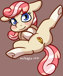 Size: 1203x1468 | Tagged: explicit, artist:walpurgie, oc, oc:fleur souhait, clitoris, earth pony, female, filly, foal, foalcon, human vulva on pony, imported from derpibooru, looking at you, nudity, oc only, pony, solo, solo female, source needed, spread legs, spreading, vulva