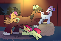 Size: 3000x2000 | Tagged: explicit, artist:cornelia_nelson, apple bloom, scootaloo, sweetie belle, age difference, analingus, analingus on male, barn, barn sex, big dom small sub, blank flank, blowjob, blowjob and analingus, blowjob and analingus on male (female/male/female), blushing, cmc foursome, cunnilingus, cutie mark crusaders, earth pony, female, female on male, female on male analingus, filly, foal, foalcon, g4, group sex, high res, hooves, horn, imported from derpibooru, male, nudity, oral, pegasus, penis, pony, sex, shipping, size difference, stallion, stallion on filly, straight, straight loli, trouble shoes, unicorn, unshorn fetlocks