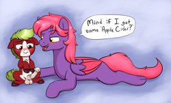 Size: 3000x1795 | Tagged: explicit, artist:heretichesh, oc, age difference, balls, big dom small sub, blaze (coat marking), blushing, coat markings, colored, colored feathertips, colored hooves, colt, dialogue, duo, earth pony, erection, eyes on the prize, facial markings, feathered wings, foal, foalcon, folded wings, freckles, frog (hoof), gay, green eyes, imminent oral, imminent sex, imported from derpibooru, larger male, long tail, male, maledom, malesub, nudity, oc name needed, oc only, oral request, pegasus, penis, pony, pony on pony action, purple coat, red coat, red mane, simple background, size difference, smaller male, speech bubble, stallion, stallion on colt, submissive, tail, underhoof, unshorn fetlocks, wings, yellow eyes