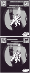 Size: 1399x3338 | Tagged: explicit, artist:yiffsandwich, oc, 2 panel comic, :p, bad parenting, belt, big crotchboobs, blushing, breathing mask, bust, chest fluff, comic, conversation, creampie, crotchboob expansion, crotchboob implants, crotchboobs, cum, cum on body, cum on breasts, doctor, ear fluff, earth pony, eyes closed, facial, female, filly, fluffy, fluids, foal, foalcon, growth, imported from derpibooru, lipstick, medical tools, missionary position, monochrome, mother, mother and child, mother and daughter, nipples, nudity, oc only, pony, portrait, sex, small breasts, speech bubble, surgery, sweat, tank (container), text box, tongue out, vaginal creampie, vein, vein bulge, vulva, young