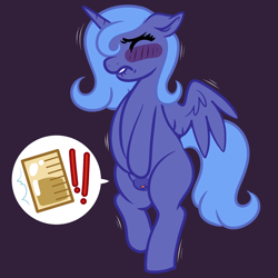 Size: 2000x2000 | Tagged: explicit, artist:vodkamewtwoni, princess luna, alicorn, bladder gauge, blushing, clitoris, covering crotch, desperation, emanata, eyes closed, female, filly, filly luna, foal, foalcon, g4, genitals, high res, imported from derpibooru, lip bite, need to pee, not safe for woona, nudity, omorashi, pony, potty dance, potty emergency, potty time, shaking, simple background, solo, solo female, urine, vulva, woona, younger
