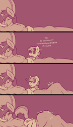 Size: 974x1682 | Tagged: explicit, artist:boardmindless, oc, oc:slimshod, age difference, anthro, blowjob, casual nudity, coco pommel, comic, erection, female, foalcon, g4, imported from derpibooru, male, molestation, morning wood, nudity, oral, penis, pony, pony on anthro action, sex, size difference, sleeping, sleeping in the nude, softcore, somnophilia, straight, under the covers, wake up sex