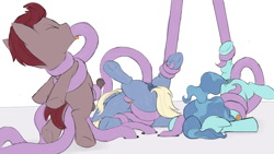 Size: 3840x2160 | Tagged: explicit, grimdark, artist:dtcx97, anatomically correct, anus, bondage, colored sketch, colt, dock, dust brush, earth pony, equal opportunity lewd, eyes closed, female, filly, foal, foalcon, g4, gentiana, high res, horsecock, imported from derpibooru, male, nudity, oral, penetration, penis, petunia paleo, ponut, pony, rape, sex, sketch, tentacle blowjob, tentacle bondage, tentacle porn, tentacle rape, tentacles, tentacles on colt, tentacles on female, tentacles on filly, tentacles on male, vaginal, vulva