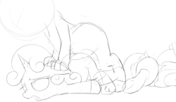 Size: 1409x825 | Tagged: explicit, artist:dtcx97, apple bloom, sweetie belle, anus, butt, earth pony, female, filly, foal, foalcon, g4, horn, imported from derpibooru, interspecies, monochrome, nudity, obscured penetration, ponut, pony, sex, sketch, timber wolf, timber wolf on pony action, unfinished art, unicorn, vulva