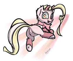 Size: 2700x2250 | Tagged: explicit, artist:nottrevbe, oc, anus, crotchboobs, female, filly, foal, foalcon, heart, heart eyes, high res, imported from derpibooru, looking at you, looking back, looking back at you, moth, mothpony, nipples, nudity, original species, prehensile mane, presenting, raised hoof, raised tail, tail, underhoof, unnamed oc, vulva, wingding eyes