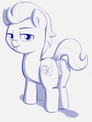Size: 1446x1910 | Tagged: explicit, artist:heretichesh, anus, colt, cuntboy, earth pony, foal, foalcon, g4, imported from derpibooru, intersex, looking at you, looking back, looking back at you, nudity, pony, raised eyebrow, raised tail, rule 63, tail, tender taps, tender tush, tongue out, vulva