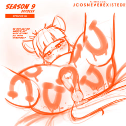 Size: 1024x1024 | Tagged: explicit, artist:jcosneverexisted, aftersex, anatomically correct, anus, blushing, clitoris, common ground, creampie, cum, dialogue, dock, female, filly, foal, foalcon, g4, hoofprints, implied impregnation, imported from derpibooru, lying, lying down, my little pony: friendship is magic, nudity, on back, open mouth, pegasus, ponut, pony, season 9 doodles, solo, solo female, spread legs, spreading, text, vulva, vulvar winking, wind sprint