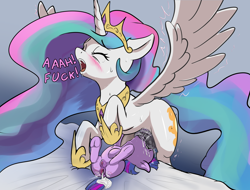 Size: 3003x2285 | Tagged: explicit, artist:hexado, princess celestia, twilight sparkle, alicorn, anal creampie, anatomically correct, anus, ass to mouth, balls, balls on face, belly inflation, blowjob, blushing, clitoris, creampie, cum, cum belly, cum inflation, cussing, dripping, dripping cum, duo, eyes closed, facefuck, female, filly, filly twilight sparkle, foal, foalcon, frog (hoof), futa, futa on female, futa on filly, futa princess celestia, g4, gaping, gaping anus, gradient background, high res, implied anal, implied sex, imported from derpibooru, inflation, intersex, nudity, open mouth, oral, penis, ponut, pony, prize on the eyes, profane, sex, ship:twilestia, shipping, spread wings, swearing, sweat, sweaty balls, these aren't my glasses, throat bulge, underhoof, unicorn, unicorn twilight, vulgar, vulva, vulvar winking, wall of tags, wingboner, wings, younger