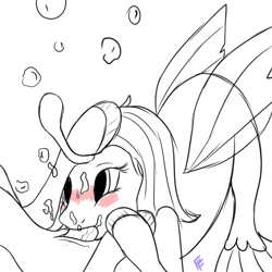 Size: 3000x3000 | Tagged: explicit, artist:ponykittenboi, blowjob, blushing, bubble, cum, derpibooru exclusive, female, foalcon, g4, high res, holding hooves, imported from derpibooru, incest, male, milf, mother and child, mother and son, nudity, ocean flow, oceanmar, oral, penis, seapony, sex, ship:oceanmar, sketch, teenager, terramar, underwater, underwater sex, unfinished art