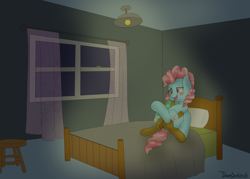 Size: 3500x2500 | Tagged: explicit, artist:itwasscatters, oc, oc:cyan sand, age difference, bedroom, canon x oc, colt, colt on mare, cup cake, female, foal, foalcon, g4, high res, imported from derpibooru, leg lock, male, mare, missionary position, penetration, pony, sex, straight, straight shota