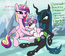 Size: 4200x3600 | Tagged: explicit, artist:littlenaughtypony, princess flurry heart, queen chrysalis, alicorn, assisted impregnation, assisted sex, babycon, bad parenting, broodmare, broodmother, changeling, changeling egg, changeling on filly action, changeling queen, changelings breeding ponies, crotchboobs, cum, drool, egg, egg belly, egg inflation, eggnant, female, filly, foal, foalcon, futa, futa queen chrysalis, g4, genitals, good girl, group sex, imported from derpibooru, impregnation, intersex, mare, mother and child, mother and daughter, nipples, nudity, oviposition, ovipositor, penetration, penis, pony, praise kink, pregnant, pregnant flurry heart, pregnant foal, princess cadance, sex, ship:flurryalis, shipping, size difference, teats, threesome, trio, urethral oviposition, vaginal, vulva