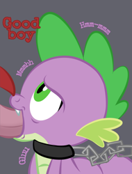 Size: 1080x1420 | Tagged: explicit, artist:lichtman17, spike, blowjob, dragon, foalcon, g4, garble, gay, imported from derpibooru, male, maledom, malesub, nudity, oral, penis, sex, ship:sparble, shipping, show accurate, show accurate porn, slave, spikesub, submissive, text