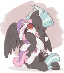 Size: 1770x2030 | Tagged: explicit, artist:dtcx97, sweetie belle, age difference, ballgag, balls, belly button, big dom small sub, blushing, colored sketch, creampie, crotchboobs, cum, delicious flat crotch, duo, duo male and female, eyes closed, female, femsub, filly, foal, foalcon, from behind, g4, gag, gagging, gritted teeth, imported from derpibooru, male, maledom, nipples, nudity, pegasus, penetration, penis, pony, rough sex, sex, ship:sweetielane, shipping, sketch, stallion, stallion on filly, straight, submissive, teats, thunderlane, unicorn, vaginal, vulva