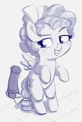 Size: 987x1470 | Tagged: explicit, artist:heretichesh, bow, cozy glow, female, filly, foal, foalcon, freckles, g4, glory hole, imminent sex, imported from derpibooru, male, nudity, pegasus, penis, pony, smiling, smug, tail bow