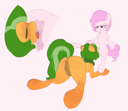 Size: 5946x5169 | Tagged: explicit, artist:php197, oc, oc:kayla, oc:papaya, age difference, anus, blushing, crotchboobs, cunnilingus, earth pony, female, filly, foal, foalcon, imported from derpibooru, incest, lesbian, mare, mare on filly, mother and child, mother and daughter, nipples, nudity, oc only, oral, pony, sex, simple background, sitting, solo, solo female, vulva, white background
