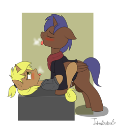 Size: 1597x1720 | Tagged: explicit, artist:itwasscatters, oc, oc:lightning bolt, oc:storm cloud, age difference, alicorn, alicorn oc, anal, anal creampie, big dom small sub, brother and sister, creampie, cum, dry anal orgasm, dry orgasm, female, filly, foal, foalcon, from front, hands free, horn, horsecock, imported from derpibooru, incest, male, missionary position, nudity, obscured penetration, orgasm, penetration, penis, pony, pony on pony action, sex, siblings, simultaneous orgasm, stallion, stallion on filly, straight, wings