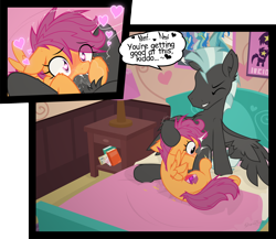 Size: 1500x1301 | Tagged: explicit, artist:sherathoz, scootaloo, age difference, blowjob, cute, cute porn, deepthroat, female, filly, foal, foalcon, g4, heart eyes, imported from derpibooru, male, nudity, oral, pegasus, penis, pony, pony on pony action, sex, ship:scootalane, shipping, show accurate, show accurate porn, spread wings, stallion, stallion on filly, straight, thunderlane, wingding eyes, wings