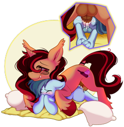 Size: 1359x1392 | Tagged: explicit, oc, oc:mocha velvet, anal, anal creampie, anal secretions, anonymous artist, balls, balls deep, balls on floor, bat pony, blanket, blushing, bottle, canon x oc, circle background, classical unicorn, cloven hooves, colored hooves, creampie, crossed hooves, cum, cum on balls, cum on cock, cumming, ear fluff, earth pony, eyebrows, eyes closed, fangs, femboy, femboy on top, floppy ears, foalcon, g4, gay, glass, glasses, hair over one eye, hiding behind hooves, hiding face, highlights, hoof fluff, horn, imported from derpibooru, jewelry, leonine tail, looking at someone, looking down, male, male symbol, medial ring, nudity, one eye closed, overflowing cum, penetration, pillow, pony, ring, sex, shady daze, simple background, size difference, striped mane, striped tail, tail, tail ring, teenager, transparent background, unicorn, unshorn fetlocks, wavy mane, wine bottle, wine glass, wingless, wingless bat pony