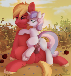 Size: 1307x1400 | Tagged: explicit, artist:dinoalpaka, sweetie belle, anus, balls, big macintosh, butt, commission, cum, cumming, earth pony, female, filly, filly on stallion, fluffy, foal, foalcon, g4, horsecock, imported from derpibooru, male, nudity, open mouth, penetration, penis, plot, pony, sex, ship:sweetiemac, shipping, stallion, straight, unicorn, vagina, vaginal, vulva