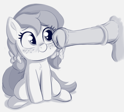 Size: 1320x1188 | Tagged: explicit, artist:heretichesh, oc, oc:angel blossom, age difference, balls, bow, embarrassed, female, filly, foal, foalcon, freckles, hair bow, imported from derpibooru, intimidating, male, nudity, pegasus, penis, pony, precum, shy, sitting, sketch, stallion, stallion on filly, straight