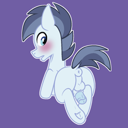Size: 1000x1000 | Tagged: explicit, artist:vodkamewtwoni, anus, balls, blushing, butt, colt, earth pony, foal, foalcon, g4, imported from derpibooru, looking back, male, nudity, penis, plot, ponut, pony, shady daze, solo, solo male