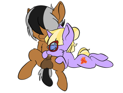 Size: 2048x1536 | Tagged: explicit, artist:steelsoul, oc, oc:grash, oc:tinker belle, blowjob, colored, colt, commission, female, filly, flat colors, foal, foalcon, glasses, imported from derpibooru, male, nudity, oc only, oral, penis, pony, unicorn