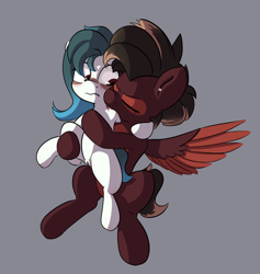 Size: 3811x4027 | Tagged: explicit, semi-grimdark, artist:php197, oc, oc:ethereal pelagia, oc:sweet sinistry, biting, blood, duo, female, filly, foal, foalcon, imported from derpibooru, nudity, pegasus, piercing, pony, vampire, vulva, wings