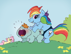 Size: 630x480 | Tagged: explicit, artist:donotsue, fluttershy, rainbow dash, age difference, anal insertion, colt, female, female on male, femdom, foal, foalcon, g4, imported from derpibooru, insertion, looking at you, male, mare, mare on colt, pegasus, pegging, penetration, pony, pony on pony action, sex, sex toy, snips, straight, straight shota, strapon, unicorn