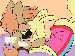 Size: 2048x1536 | Tagged: explicit, artist:steelsoul, oc, oc:himmel, alpaca, alpaca on pony action, blowjob, colored, colt, colt on female, community related, cute, cute porn, duo, earth pony, eyes closed, female, flat colors, foal, foalcon, imported from derpibooru, larger female, male, nudity, onomatopoeia, oral, paprika (tfh), penis, pony, sex, size difference, smaller male, softcore, straight, straight shota, them's fightin' herds