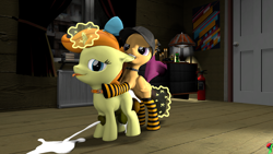 Size: 4096x2304 | Tagged: explicit, artist:rainbowwolf11, scootaloo, oc, oc:crazy green, 3d, anal, anal creampie, anal orgasm, bad dragon, balls, bedroom eyes, big balls, big penis, biting, clothes, collar, creampie, cum, cum on floor, cum while penetrated, cumming, ear bite, eyes open, filly pumpkin cake, floppy ears, foal, foalcon, futa, futa filly, futa filly on futa filly, futa on futa, futa pumpkin cake, futa scootaloo, g-man, g4, gritted teeth, half-life, hands free, horn, horngasm, imported from derpibooru, intersex, lidded eyes, looking at you, looking pleasured, magic, magic aura, nudity, orgasm, orgasm cumshot, penetration, penis, pony, pony on pony action, pumpkin cake, red eyes, reverse foalcon, sex, sex toy, simultaneous orgasm, socks, source filmmaker, striped socks, tongue out, wd-40