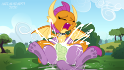 Size: 8000x4500 | Tagged: explicit, artist:metalhead97, spike, alternate version, anus, ass, balls, butt, collar, commission, creampie, cum, cum on floor, cum on self, cumming, cumsplosion, dog, dragon, dragoness, equestria girls, eyes closed, female, foalcon, g4, imported from derpibooru, interspecies, knot, knotted, knotting, male, my little pony equestria girls: better together, nudity, open mouth, orgasm, paw pads, penetration, penis, riding, sex, ship:spolder, shipping, show accurate, show accurate porn, smolder, spike the dog, spread legs, spread wings, spreading, straight, tail wag, vaginal, wings