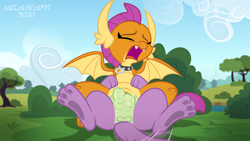 Size: 8000x4500 | Tagged: explicit, artist:metalhead97, spike, anus, ass, balls, butt, collar, commission, dog, dragon, dragoness, equestria girls, eyes closed, female, foalcon, g4, imported from derpibooru, interspecies, knot, knotted, knotting, male, my little pony equestria girls: better together, nudity, open mouth, orgasm, paw pads, penetration, penis, riding, sex, ship:spolder, shipping, show accurate, show accurate porn, smolder, spike the dog, spread legs, spread wings, spreading, straight, tail wag, vaginal, wings