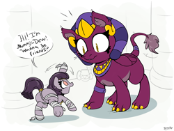 Size: 2000x1500 | Tagged: explicit, artist:php199, oc, oc:mummydew, alternate version, anus, casual nudity, cat, clumsy, cute, earth pony, excited, female, filly, filly octavia, foal, foalcon, g4, genitals, imported from derpibooru, kitten, kitty sphinx, mummy, nudity, octavia melody, pony, sphinx, the sphinx, undead, vulva, waving, younger