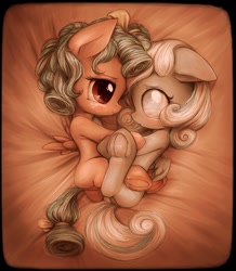 Size: 941x1080 | Tagged: explicit, artist:darkstylerz, oc, oc:snowdrop, anus, blank flank, blushing, canon x oc, commission, cozy glow, cute, female, filly, foal, foalcon, frog (hoof), g4, hooves, imported from derpibooru, lesbian, lying down, nudity, pegasus, pony, simple background, sketch, source needed, underhoof, useless source url, vulva, ych result, younger