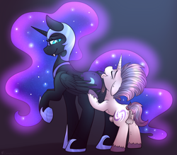 Size: 3420x3000 | Tagged: explicit, artist:cornelia_nelson, oc, oc:verlo streams, analingus, analingus on female, anus, balls, butt, canon x oc, clitoris, colt, enjoying, erection, female, femdom, foal, foalcon, g4, high res, imported from derpibooru, larger female, licking, male, male on female analingus, malesub, nightmare moon, nudity, oral, penis, plot, pony, pony on pony action, sex, size difference, smaller male, straight, straight shota, submissive, tongue out, vaginal secretions, vulva