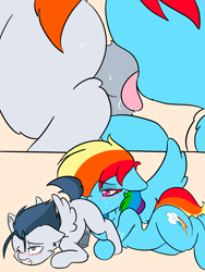 Size: 1536x2048 | Tagged: explicit, artist:steelsoul, rainbow dash, age difference, ahegao, ass up, ball sucking, ball worship, balls, balls fetish, colt, face down ass up, female, fetish, foal, foalcon, g4, imported from derpibooru, male, mare, mare on colt, nudity, open mouth, oral, pegasus, pony, rumble, sex, ship:rumbledash, shipping, straight, straight shota, tongue out