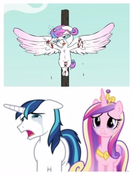 Size: 3106x4096 | Tagged: grimdark, artist:coinpo, princess flurry heart, shining armor, a flurry of emotions, abdominal bulge, abuse, alicorn, baby, baby pony, babycon, background pony strikes again, blood, crucifixion, crying, drama, edit, female, flurry heart drama, flurry heart drama drama, flurrybuse, foal abuse, foalcon, g4, go to sleep sombra, high res, imported from derpibooru, insertion, male, mare, my little pony: friendship is magic, op is a duck, op is trying to start shit, pony, princess cadance, sad, snuff, stallion, unicorn, vaginal insertion, violence