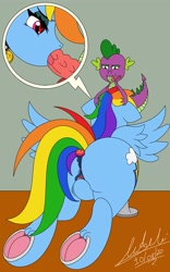 Size: 2500x4000 | Tagged: explicit, artist:draconightmarenight, rainbow dash, spike, alternate version, anal insertion, blowjob, butt, buttplug, collar, colored, commission, dragon, female, femsub, flat colors, foalcon, frog (hoof), g4, heart eyes, hoofbutt, imported from derpibooru, insertion, large butt, male, maledom, masturbation, nudity, oral, pegasus, penis, perineal raphe, pet tag, plot, pony, pussy peek, rainbutt dash, sex, sex toy, ship:rainbowspike, shipping, straight, submissive, sucking, underhoof, vagina, wingding eyes