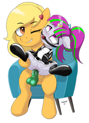 Size: 2618x3590 | Tagged: explicit, artist:salemcat, oc, oc:zeta, oc:zippi, age difference, ballgag, blushing, bondage, clitoris, clothes, crotchboobs, dildo, drool, enjoying, female, filly, foal, foalcon, gag, glazed dick, high res, horn, horn ring, imported from derpibooru, incest, insertion, latex, latex socks, lesbian, magic suppression, maid, mare, mare on filly, mother and child, mother and daughter, nipples, nudity, oc only, penis, pony, pony on pony action, ring, sex, sex toy, simple background, socks, straitjacket, teats, transparent background, unicorn, vaginal insertion, vulva