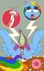 Size: 2500x4000 | Tagged: explicit, artist:draconightmarenight, rainbow dash, spike, age difference, ahegao, alternate version, an egg being attacked by sperm, anal insertion, anus, baby dragon on mare, balls, barbed penis, both cutie marks, butt, buttplug, claws, collar, commission, creampie, cum, cum in uterus, cum inside rainbow dash, cumming, dashsub, dragon, dragon dick, duo, duo male and female, egg cell, female, femsub, foalcon, g4, heart eyes, imported from derpibooru, impregnation, insertion, internal cumshot, male, maledom, nudity, open mouth, pegasus, penetration, penis, plot, pony, rainbutt dash, sex, sex toy, ship:rainbowspike, shipping, shivering, simultaneous orgasm, slut, spermatozoon, spiked collar, straight, submissive, tongue out, trembling, underhoof, uterus, vaginal, wingding eyes, wingless spike, x-ray