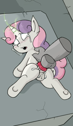 Size: 1080x1862 | Tagged: explicit, grimdark, artist:howl echoes, sweetie belle, age difference, anal, anal creampie, anal knotting, anal orgasm, anus, balls, blank eyes, blank flank, butt, creampie, crying, cum, cumming, deep penetration, diamond dog, diamond dog on filly action, disembodied hand, disembodied penis, female, filly, foal, foalcon, forced, g4, glowing horn, hand, hands free, horn, imported from derpibooru, interspecies, knot, knotted penis, knotting, magic, male, nudity, orgasm, pain, painal, penetration, penis, pinned down, plot, ponut, pony, rape, sex, simultaneous orgasm, size difference, solo focus, straight, tight fit, underhoof, unicorn, vagina, xenophilia, young