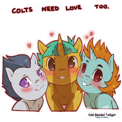 Size: 1200x1200 | Tagged: questionable, artist:cold-blooded-twilight, alternate version, blushing, bucktooth, cheek squish, cheek to cheek, cock worship, colt, cute, foal, foalcon, freckles, g4, gay, heart, heart eyes, implied horsecock, implied penis, imported from derpibooru, looking at you, male, nudity, pegasus, phallic shadow, pony, rumble, shadow, simple background, smiling, snails, snips, squishy cheeks, this will end in snu snu, transparent background, unicorn, wingding eyes