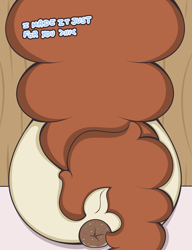 Size: 2000x2600 | Tagged: explicit, artist:vanifl, oc, oc:vanilla flavor, anus, butt, dialogue, dock, donut, female, filly, foal, foalcon, food, foodplay, high res, imported from derpibooru, nudity, plot, ponut, ponut donut, pony, text, unicorn